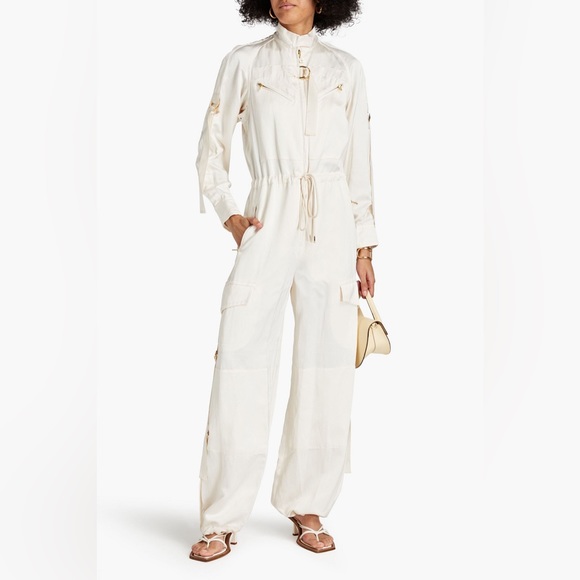Authentic RARE Zimmermann white/ivory utility jumpsuit 0 - Picture 3 of 16